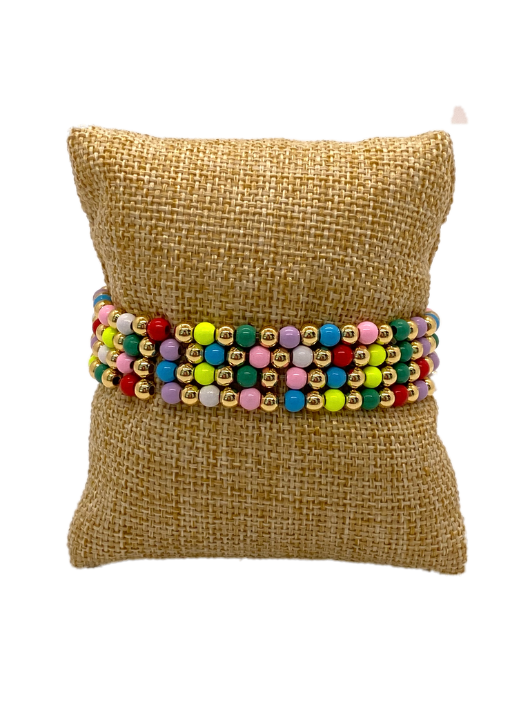 Colorful beads bracelet set