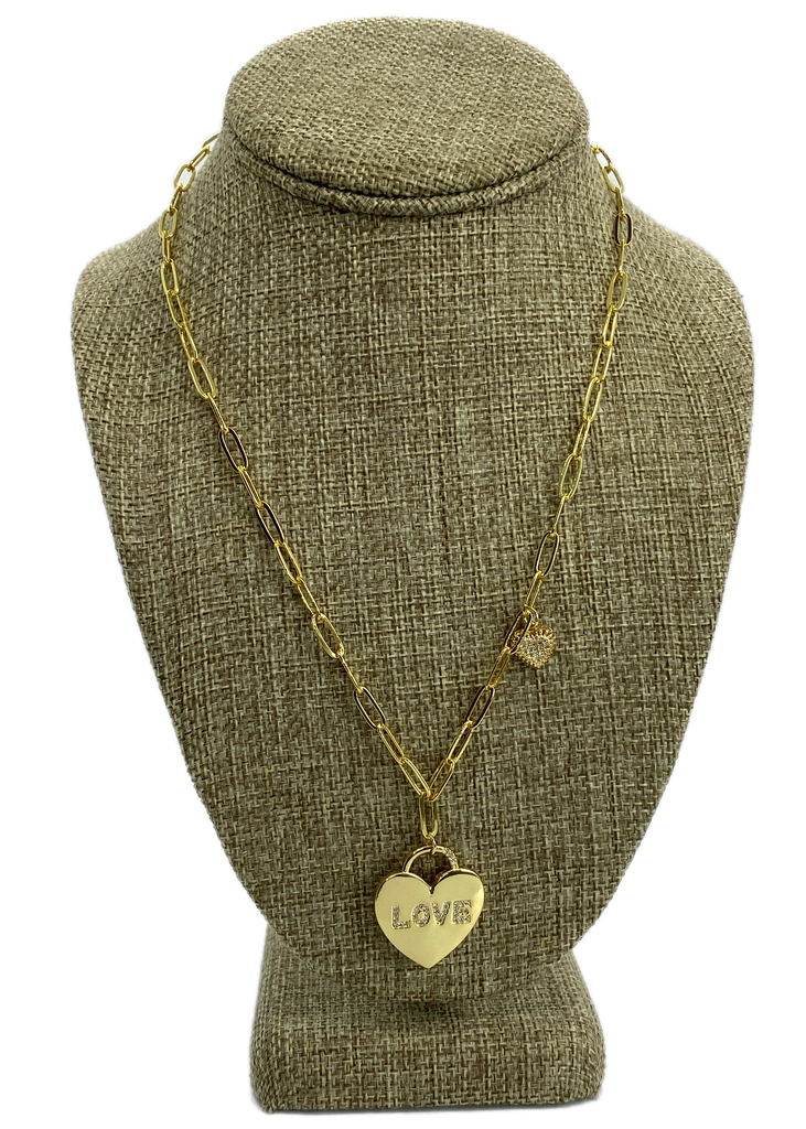 Love heart pendant necklace